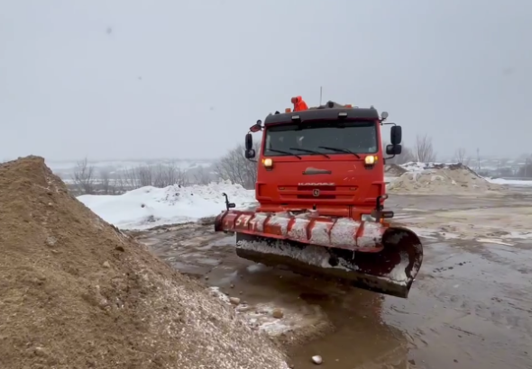 Семилуки - уборка дорог от снега