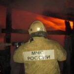 Пожар произошел в Семилукском районе ночью 25 января 2026 года